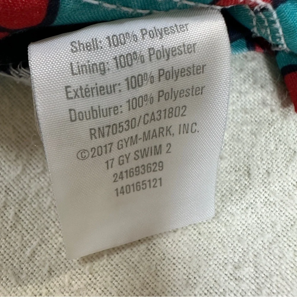Gymboree Lobster Print Swim Trunks Shorts Sz 12-18 Memorial Forth July